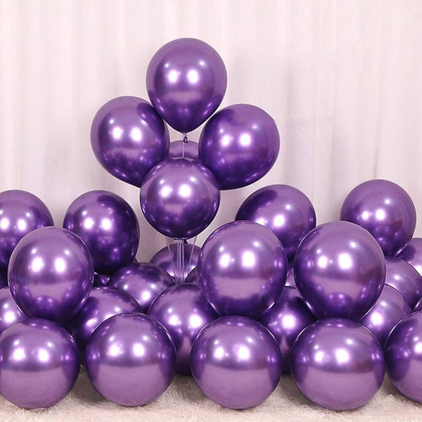 Purple Metallic Latex Chrome Premium Quality Balloons
