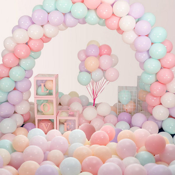 Multi Color  Pastel Macaron  Balloons Birthday Wedding Baby Shower Party Decoration