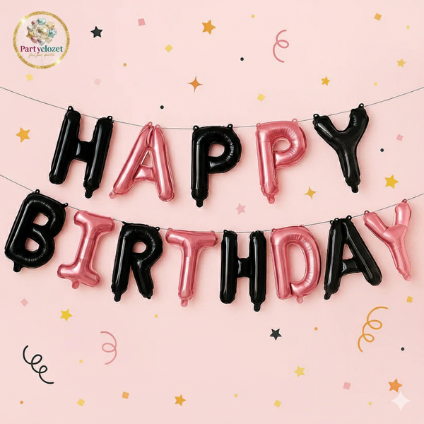 Happy Birthday Foil Balloons For Decoration and Birthday Celebration