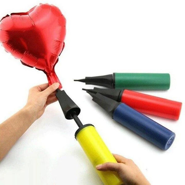 Heavy Duty Plastic Balloon Air Pump (Multi-color) For Birthdays, Celebration and Parties Decoration